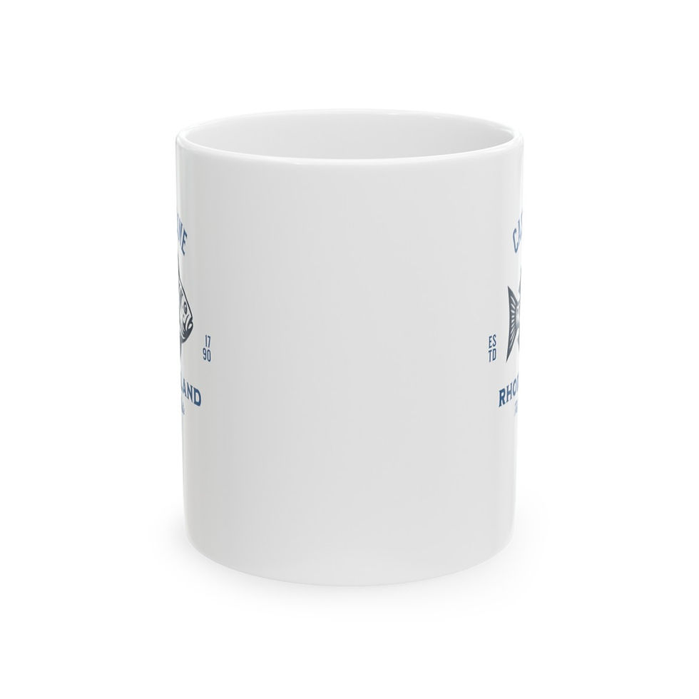 Thumbnail: Cast a Line RI: Ceramic Mug, (11oz, 15oz)