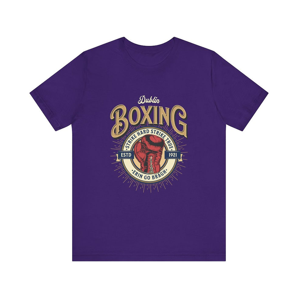 Thumbnail: Dublin Ireland Boxing: Unisex Jersey Short Sleeve Tee