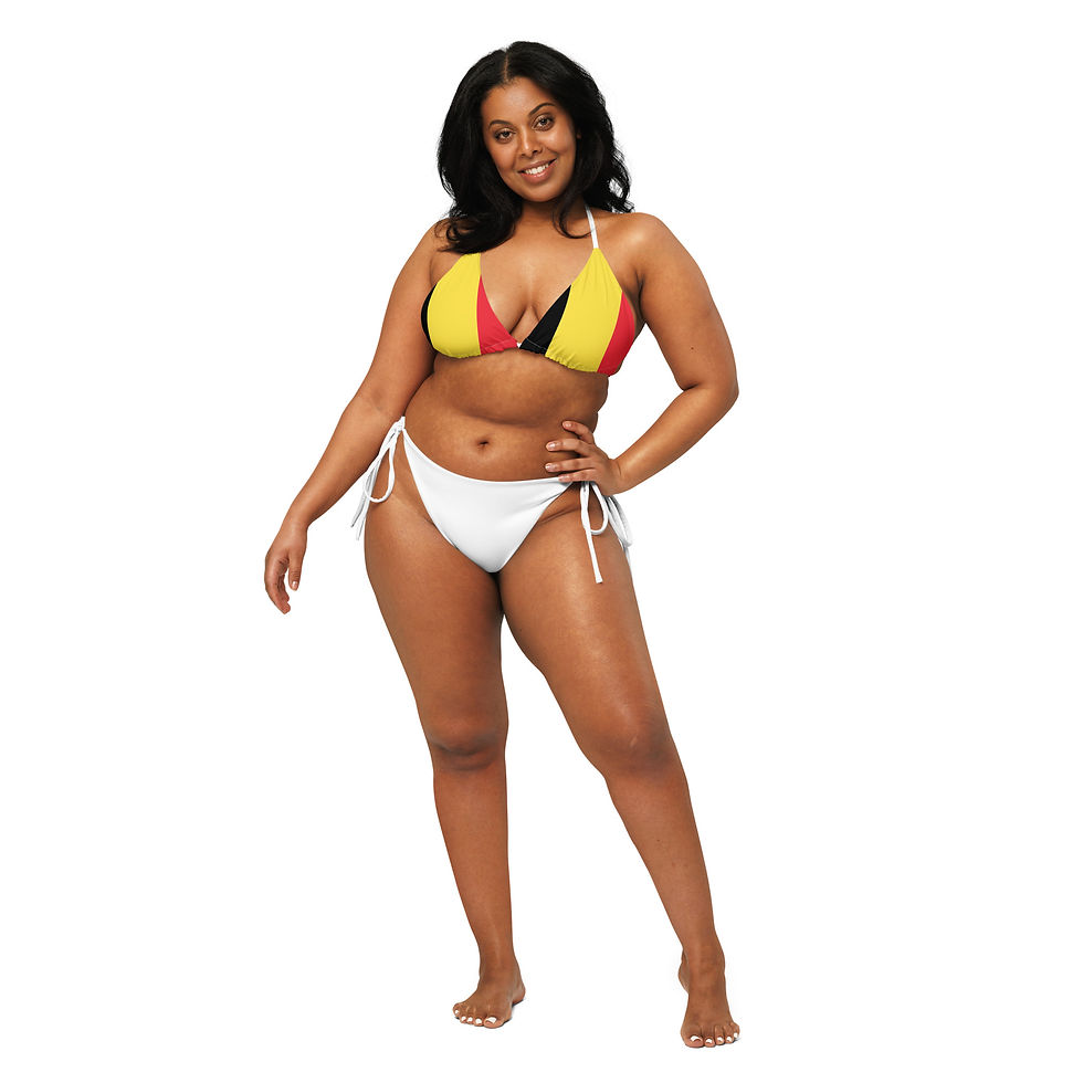 Thumbnail: Belgium: All-over print recycled string bikini