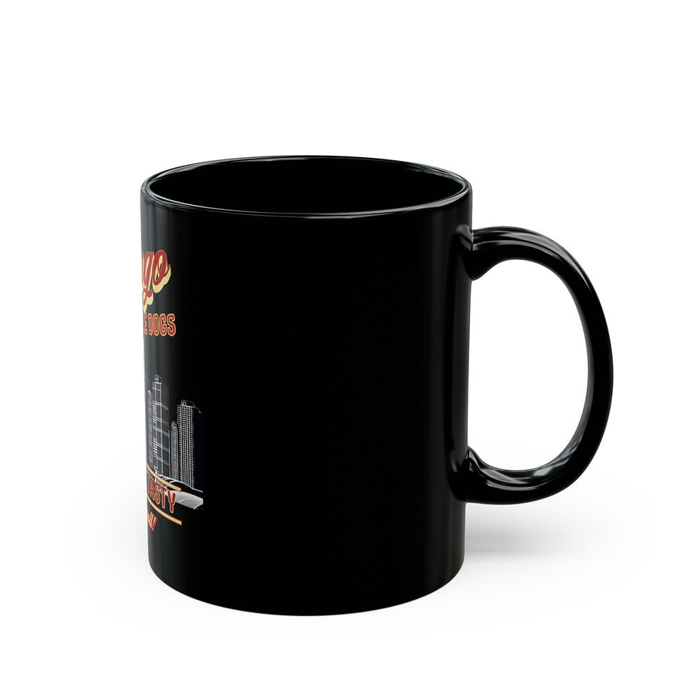 Thumbnail: Illinois Hot Dog: Black Mug (11oz, 15oz)