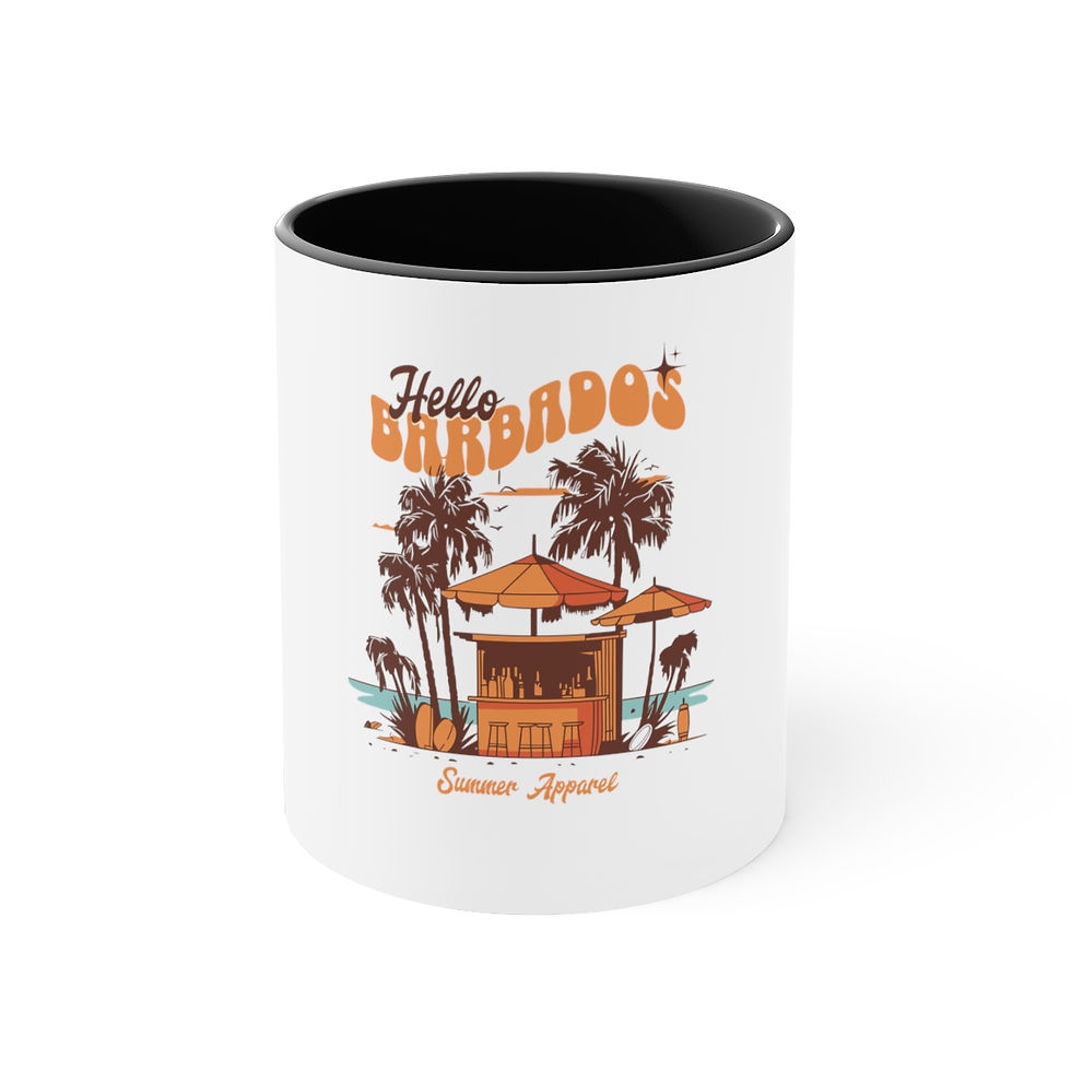 Thumbnail: Hello Barbados: Accent Coffee Mug, 11oz