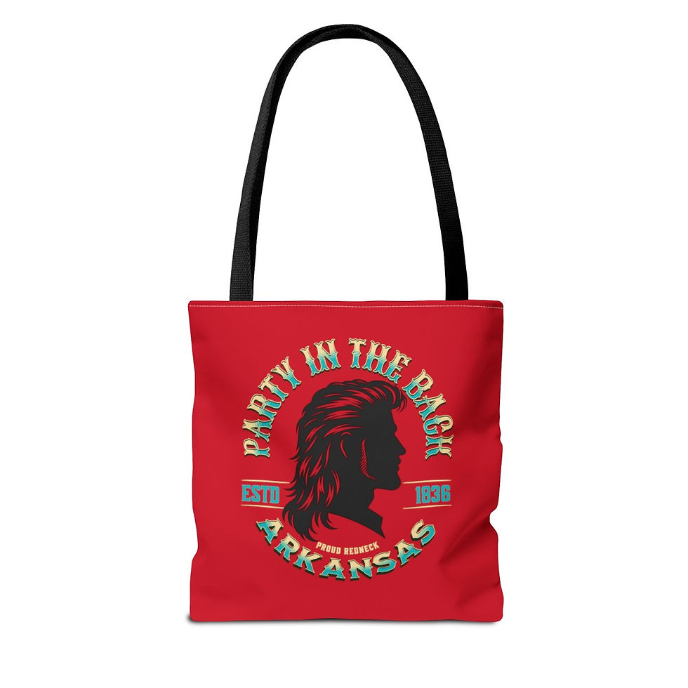 Thumbnail: Party in the Back Arkansas: Tote Bag (AOP)