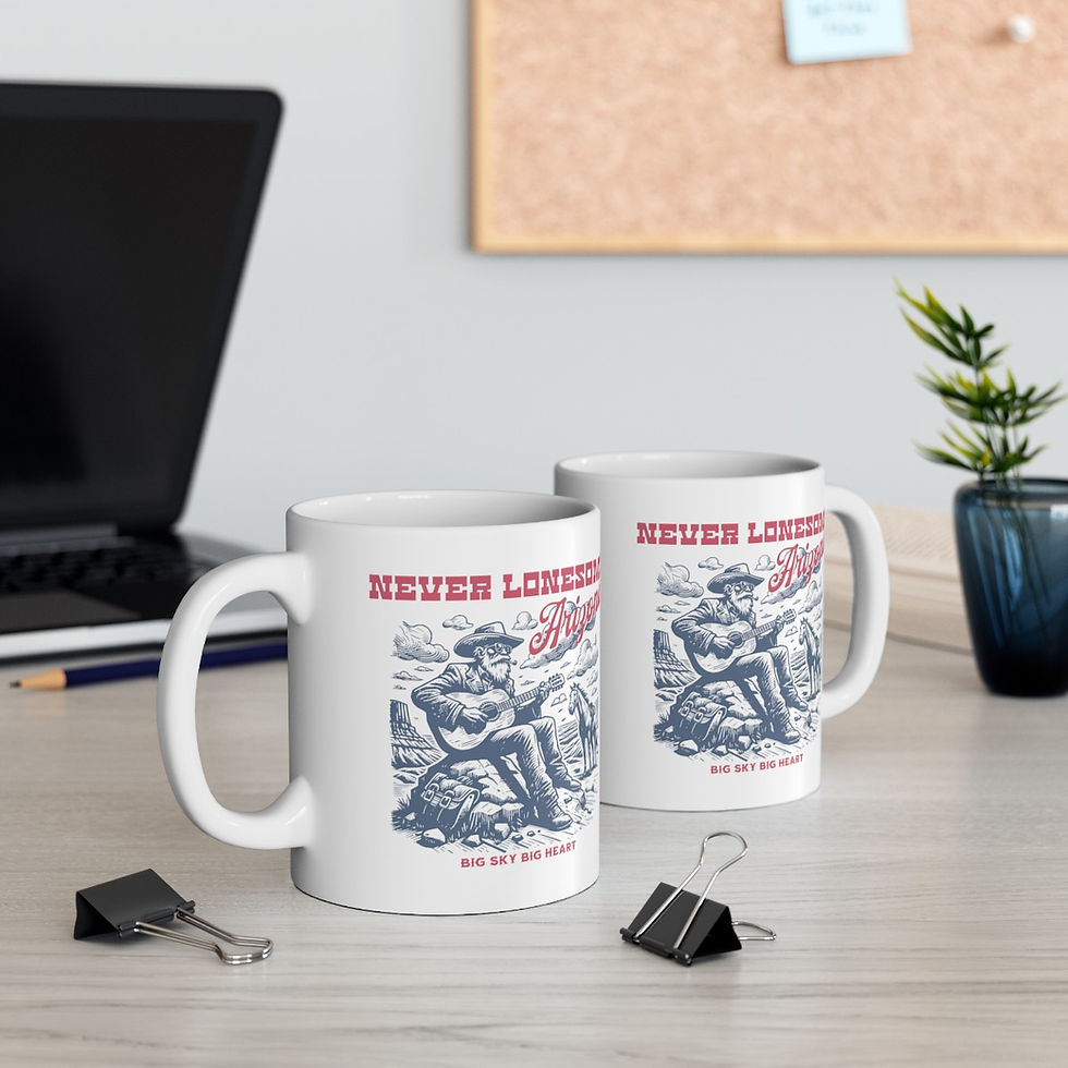 Thumbnail: Never Lonesome AZ: Ceramic Mug, (11oz, 15oz)