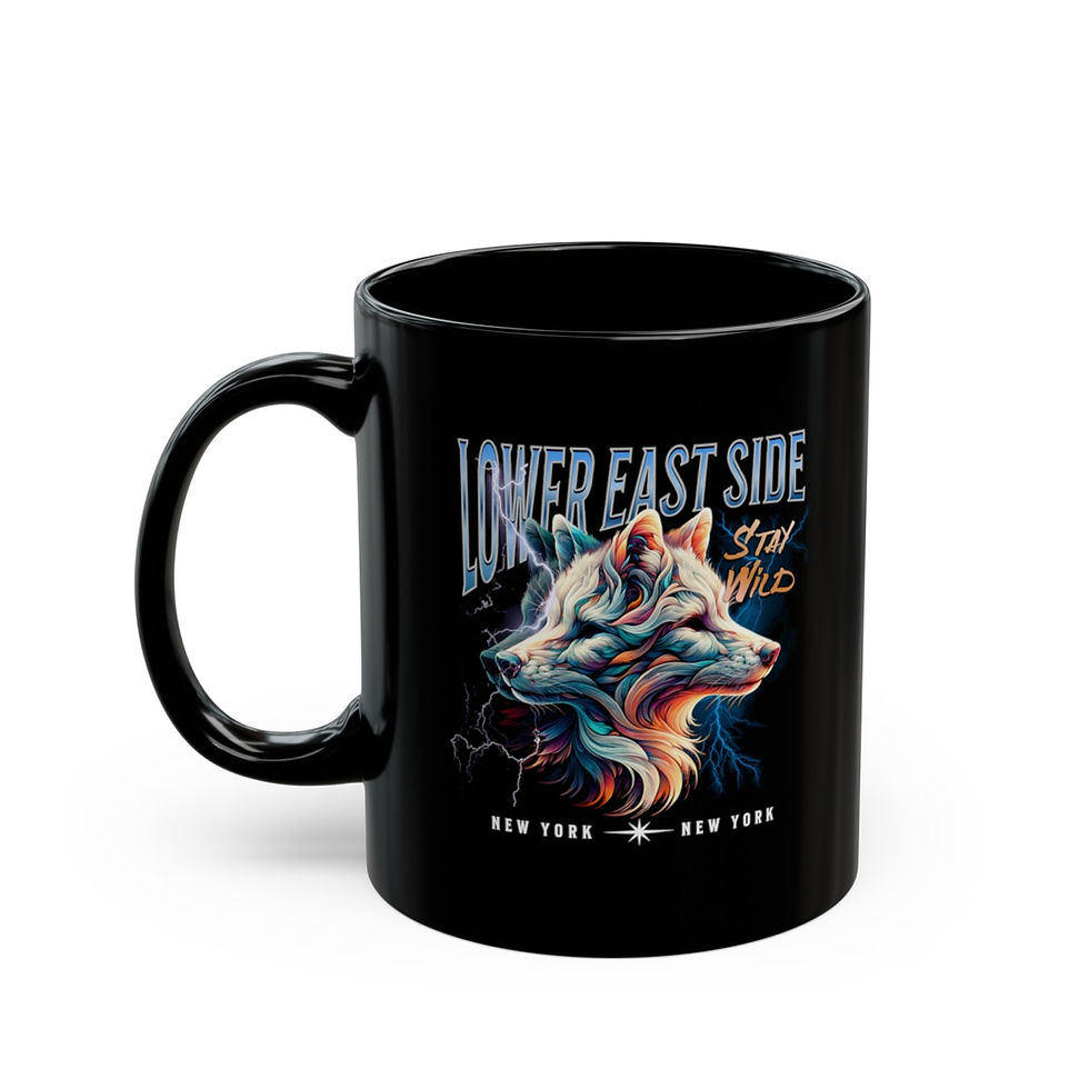 Thumbnail: Stay Wild LES: Black Mug (11oz, 15oz)