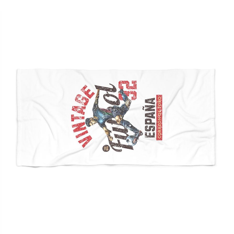 Vintage Futbol Spain: Beach Towel