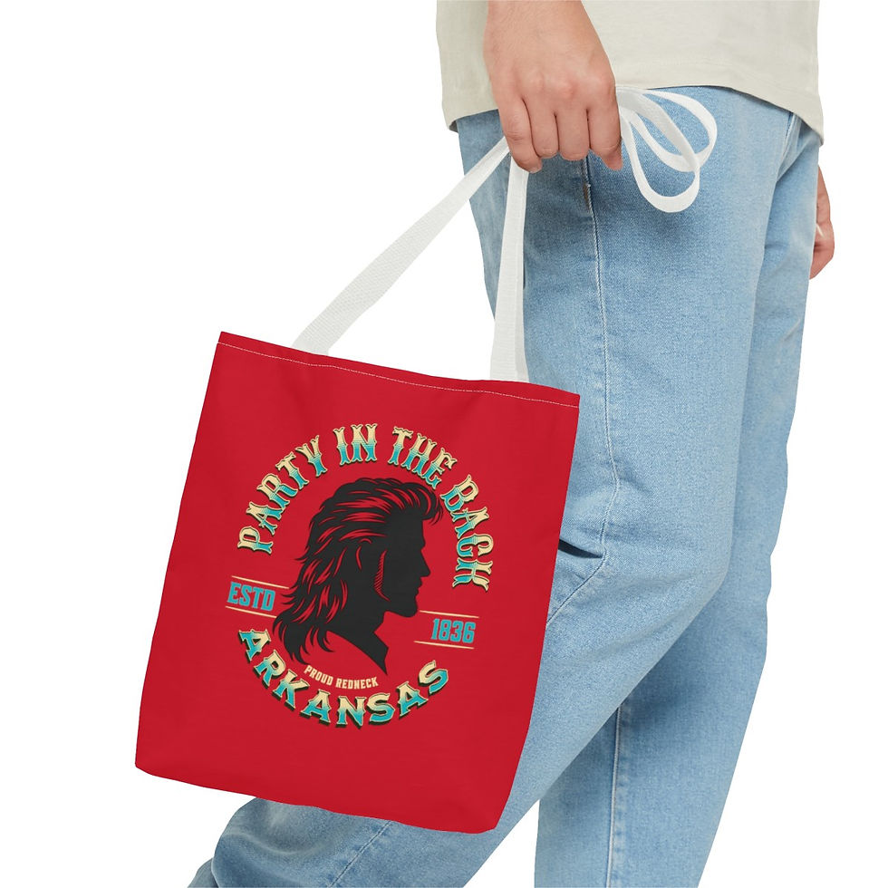 Thumbnail: Party in the Back Arkansas: Tote Bag (AOP)