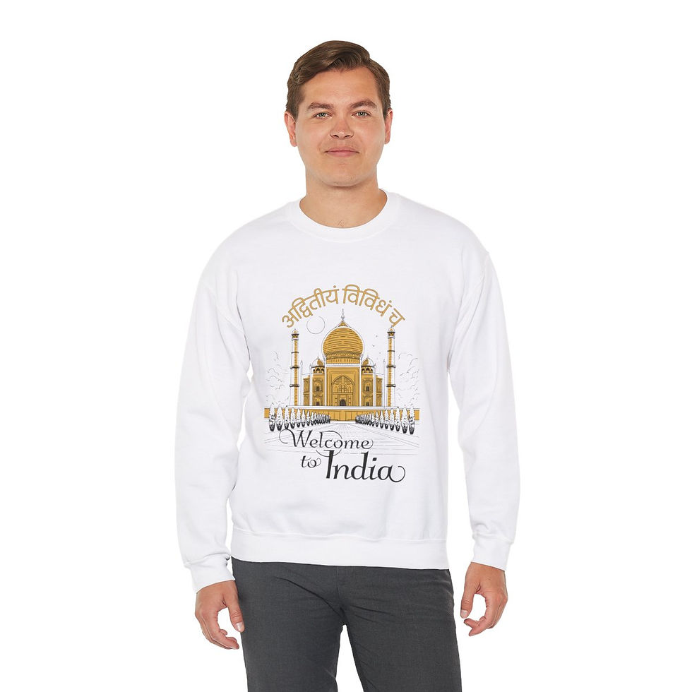 Thumbnail: Welcome to India: Unisex Heavy Blend™ Crewneck Sweatshirt