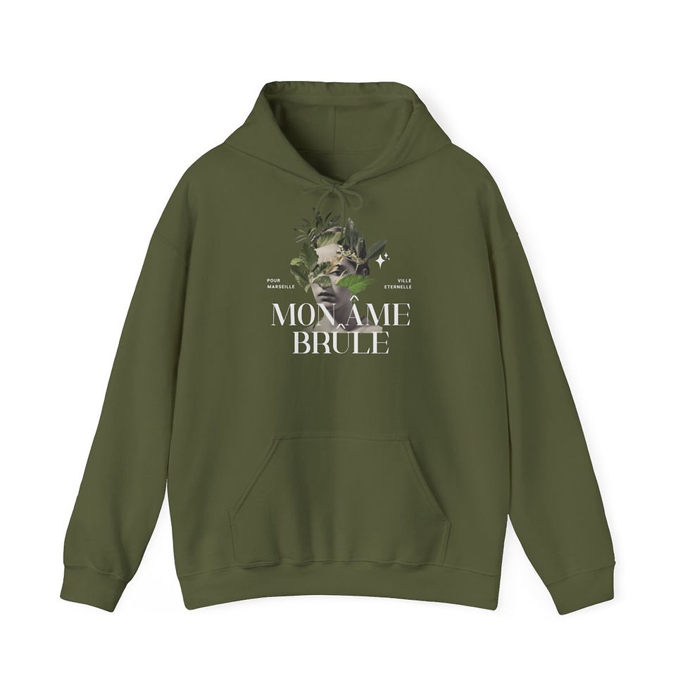 Thumbnail: Mon âme brûle France: Unisex Heavy Blend™ Hooded Sweatshirt