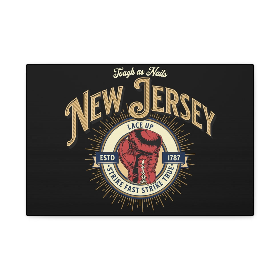 Thumbnail: Tough New Jersey: Matte Canvas, Stretched, 1.25"