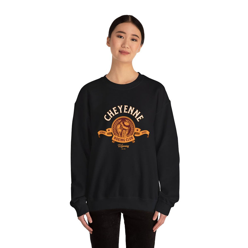Thumbnail: Cheyenne Wyoming Boxing: Unisex Heavy Blend™ Crewneck Sweatshirt