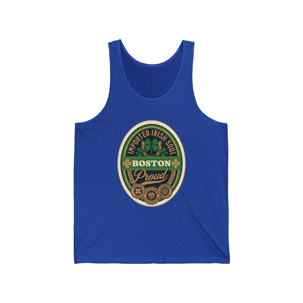 Thumbnail: Boston Massachusetts Irish Soul: Unisex Jersey Tank