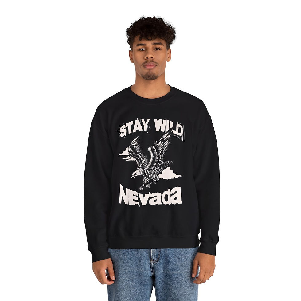 Thumbnail: Stay Wild Nevada: Unisex Heavy Blend™ Crewneck Sweatshirt