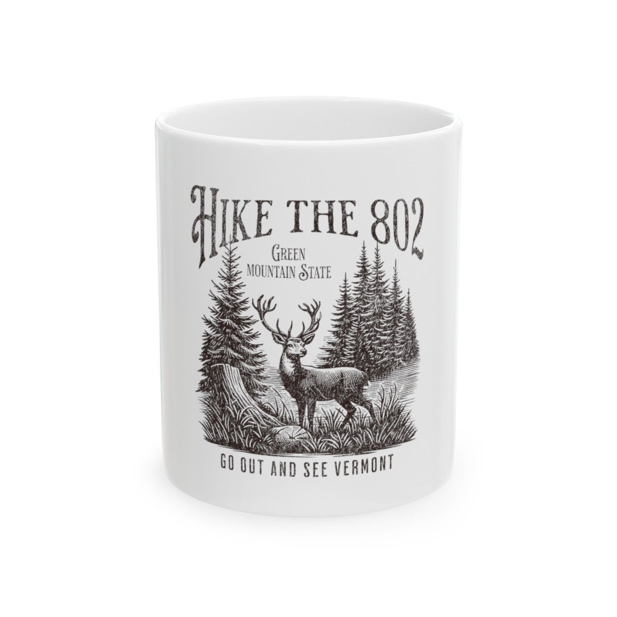 Hike the 802: Ceramic Mug, (11oz, 15oz)