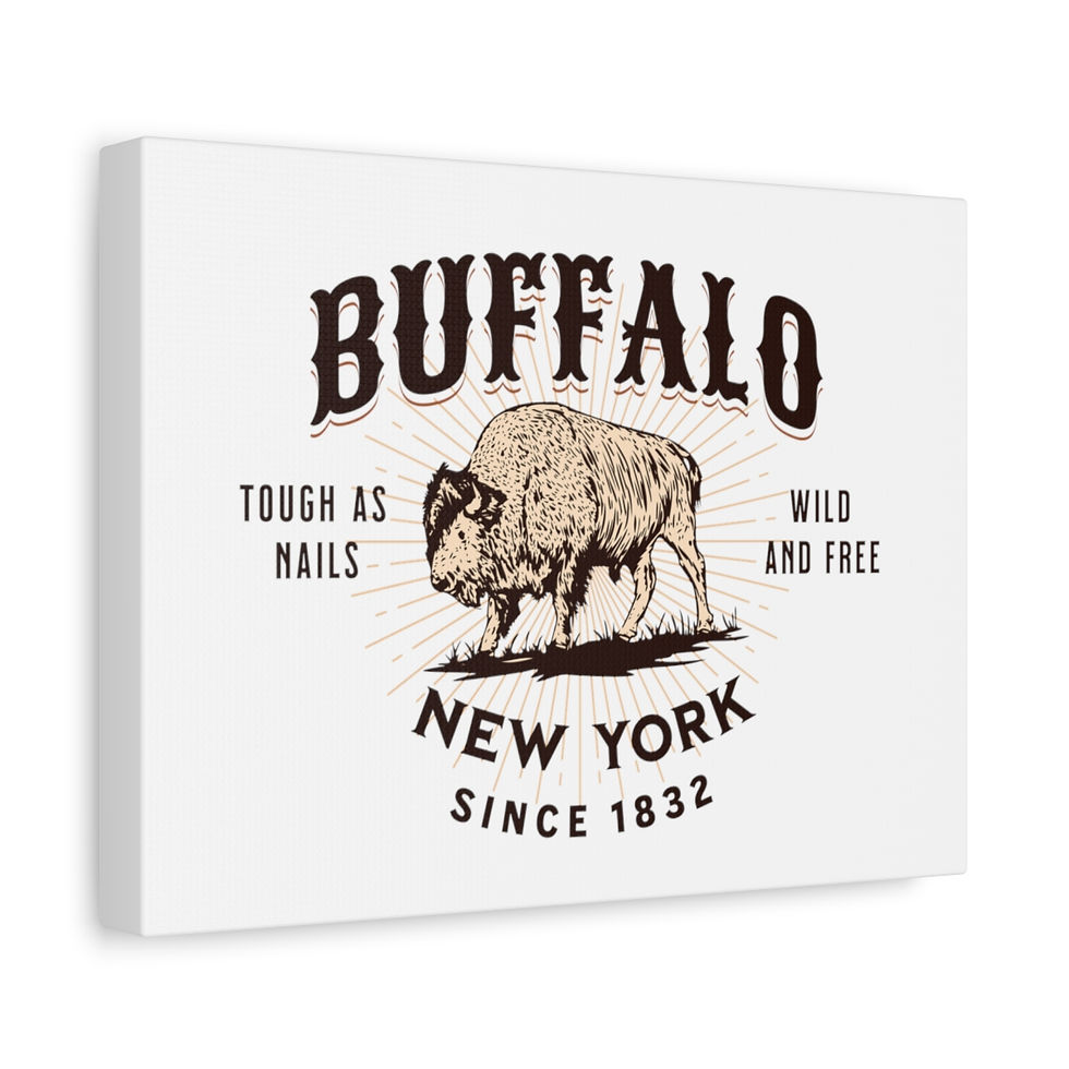 Thumbnail: Buffalo NY: Matte Canvas, Stretched, 1.25"