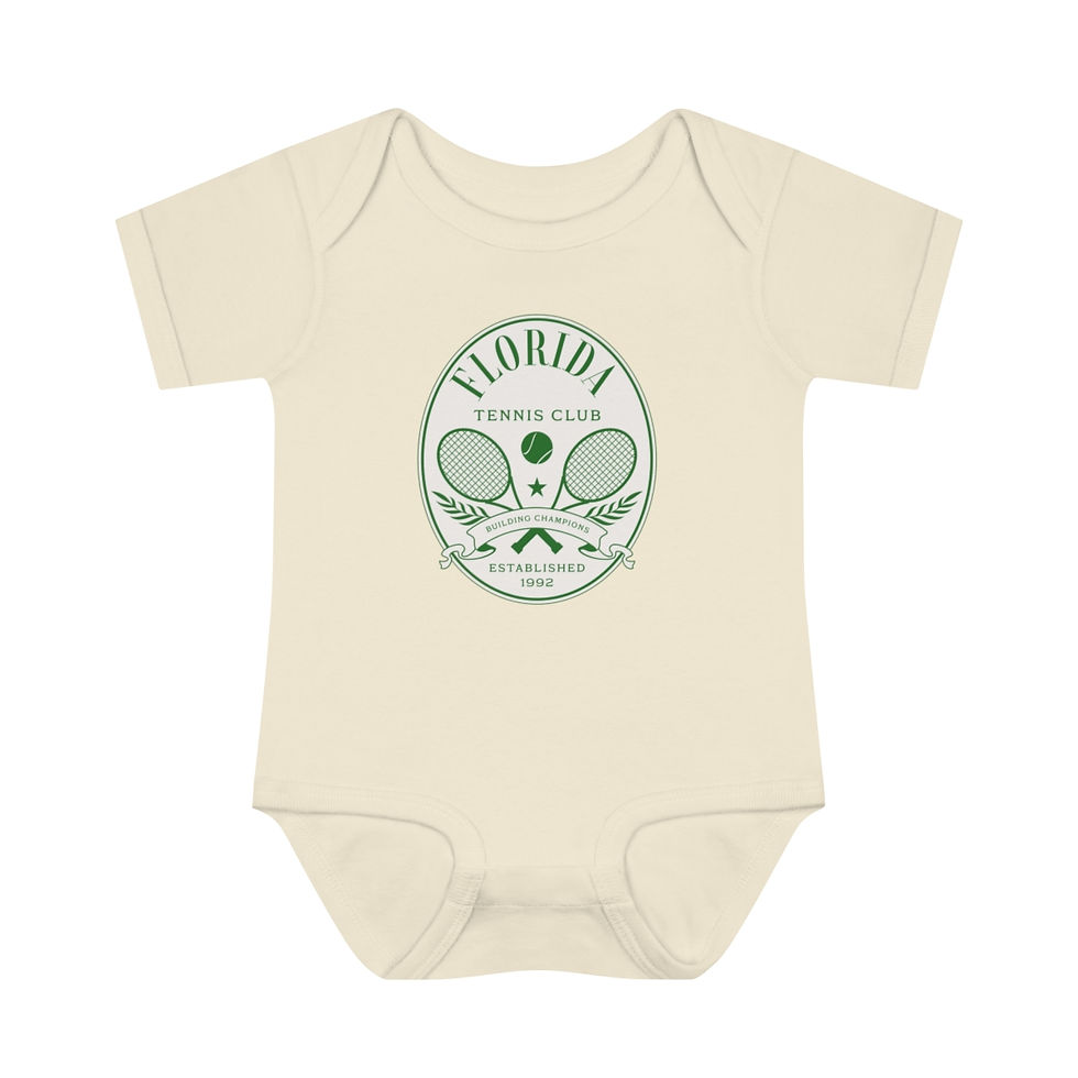 Thumbnail: Florida Tennis Club: Infant Baby Rib Bodysuit