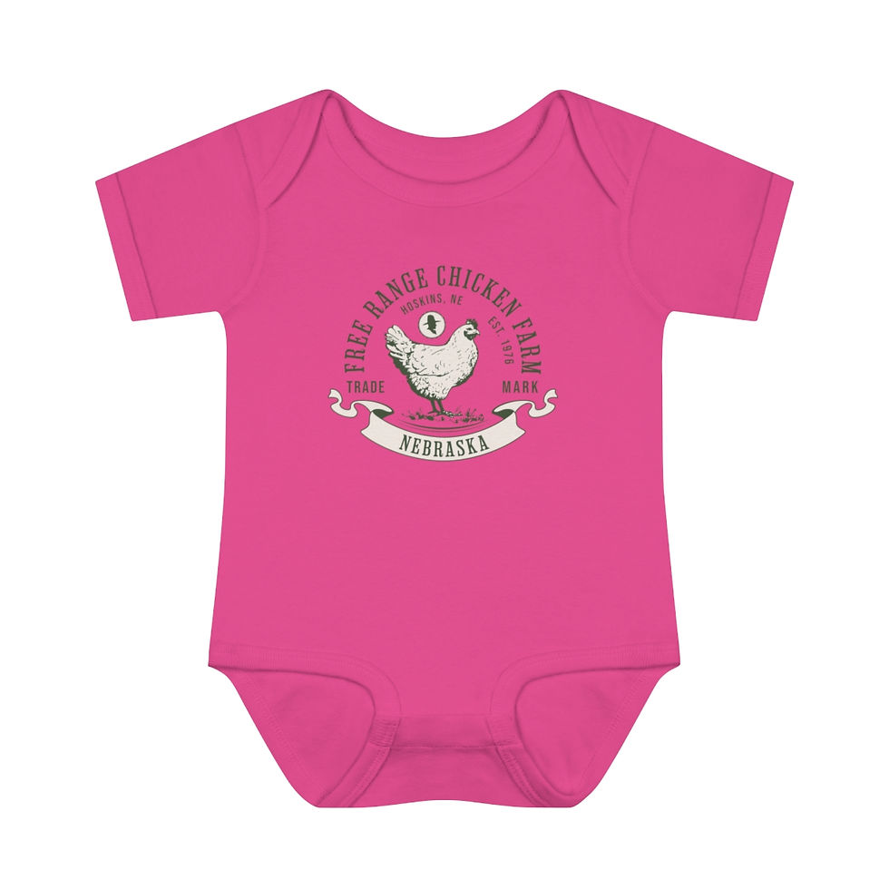 Thumbnail: Nebraska Free Range Chicken Farm: Infant Baby Rib Bodysuit