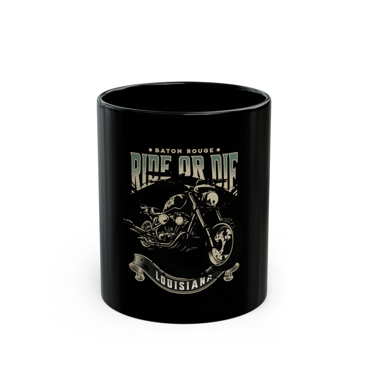 Ride or Die Louisiana: Black Mug (11oz, 15oz)