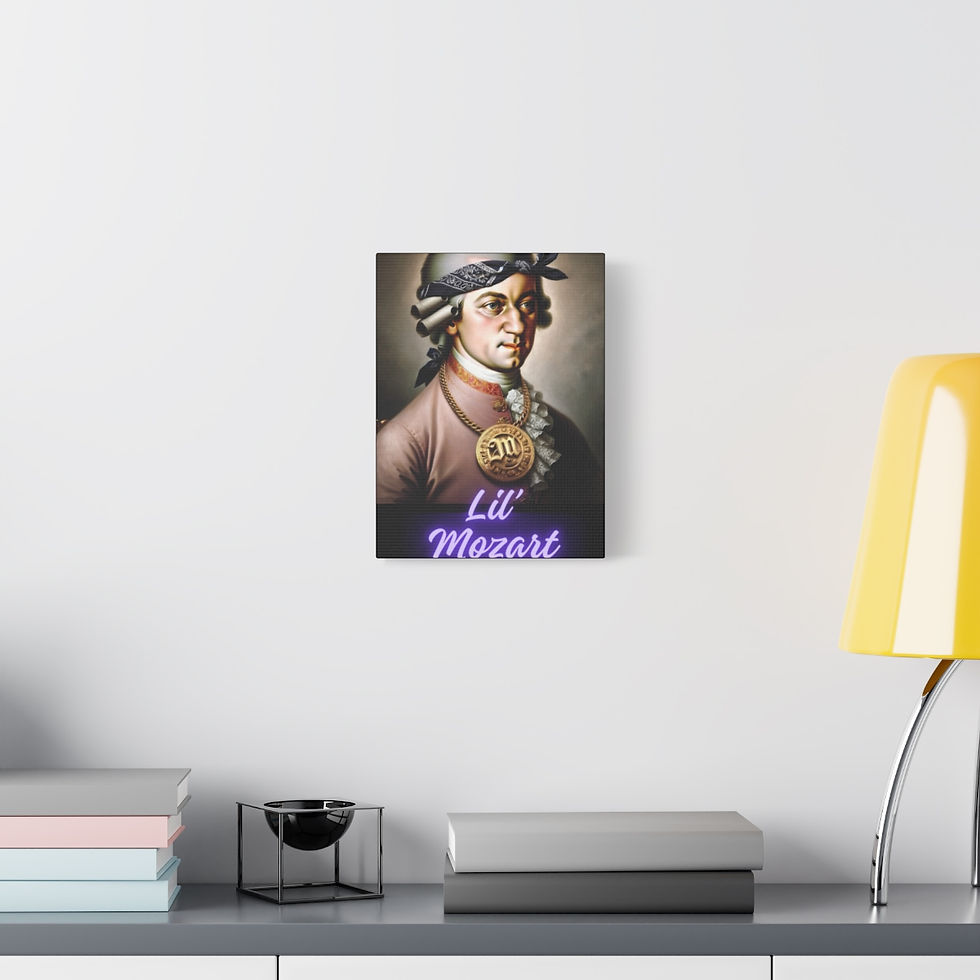 Thumbnail: Lil Mozart: Matte Canvas, Stretched, 1.25"