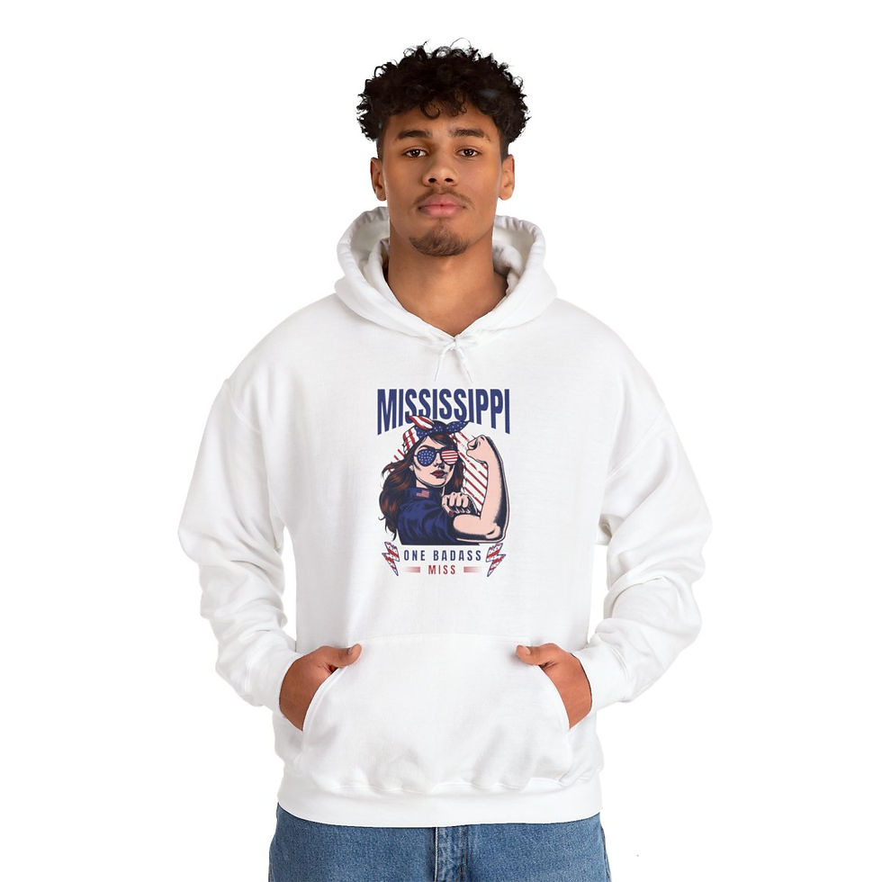 Thumbnail: Mississippi Miss: Unisex Heavy Blend™ Hooded Sweatshirt