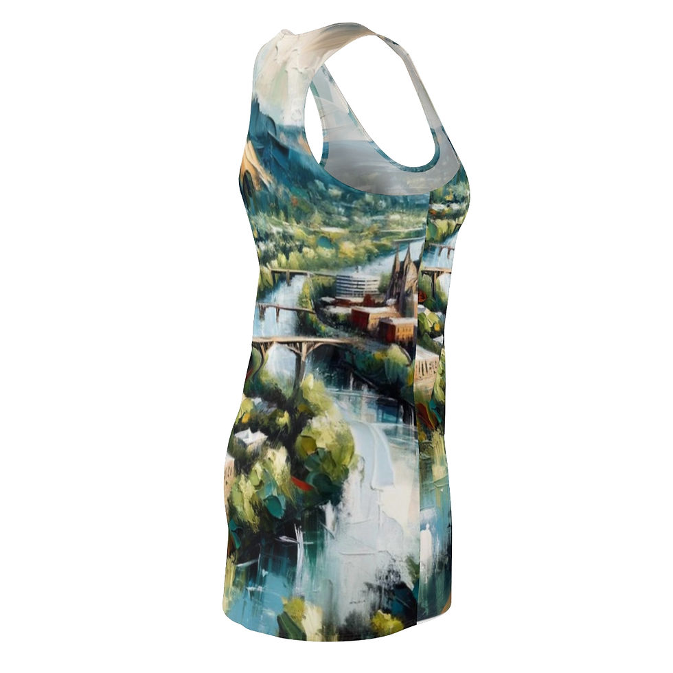 Thumbnail: Eugene OR: Women's Beach Cut & Sew Racerback Dress (AOP)