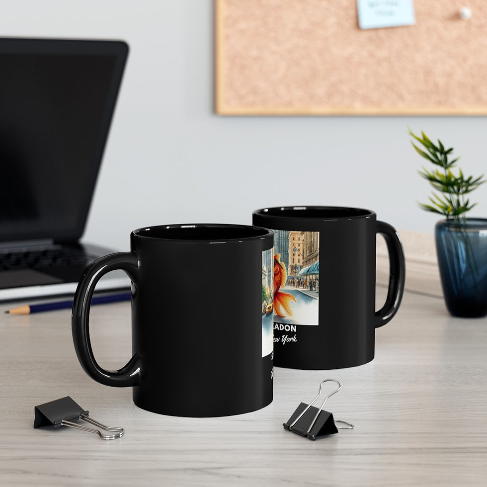 Thumbnail: Snickadon Takes NY: Black Mug (11oz)