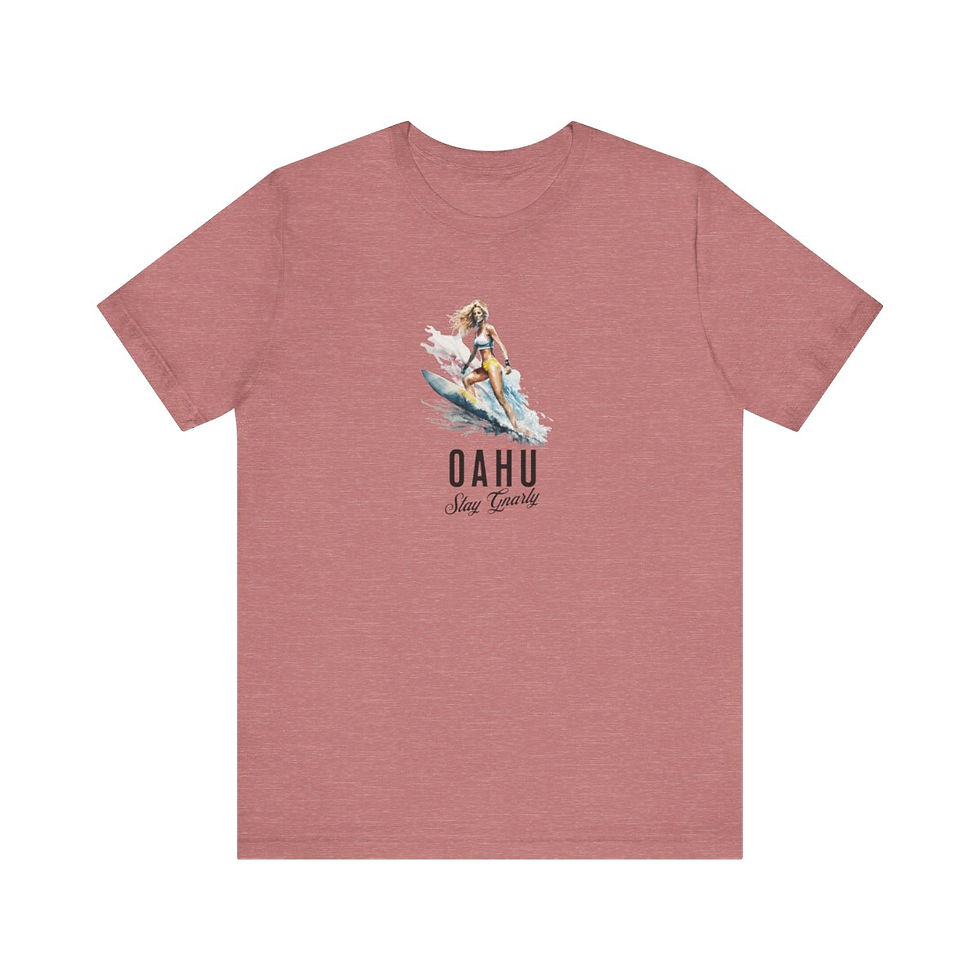 Thumbnail: Stay Gnarly Oahu Hawaii: Unisex Jersey Short Sleeve Tee