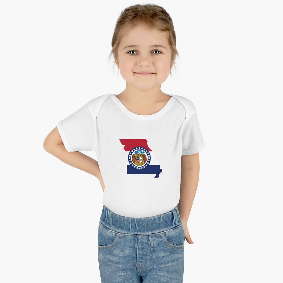Thumbnail: Missouri State Flag: Infant Baby Rib Bodysuit
