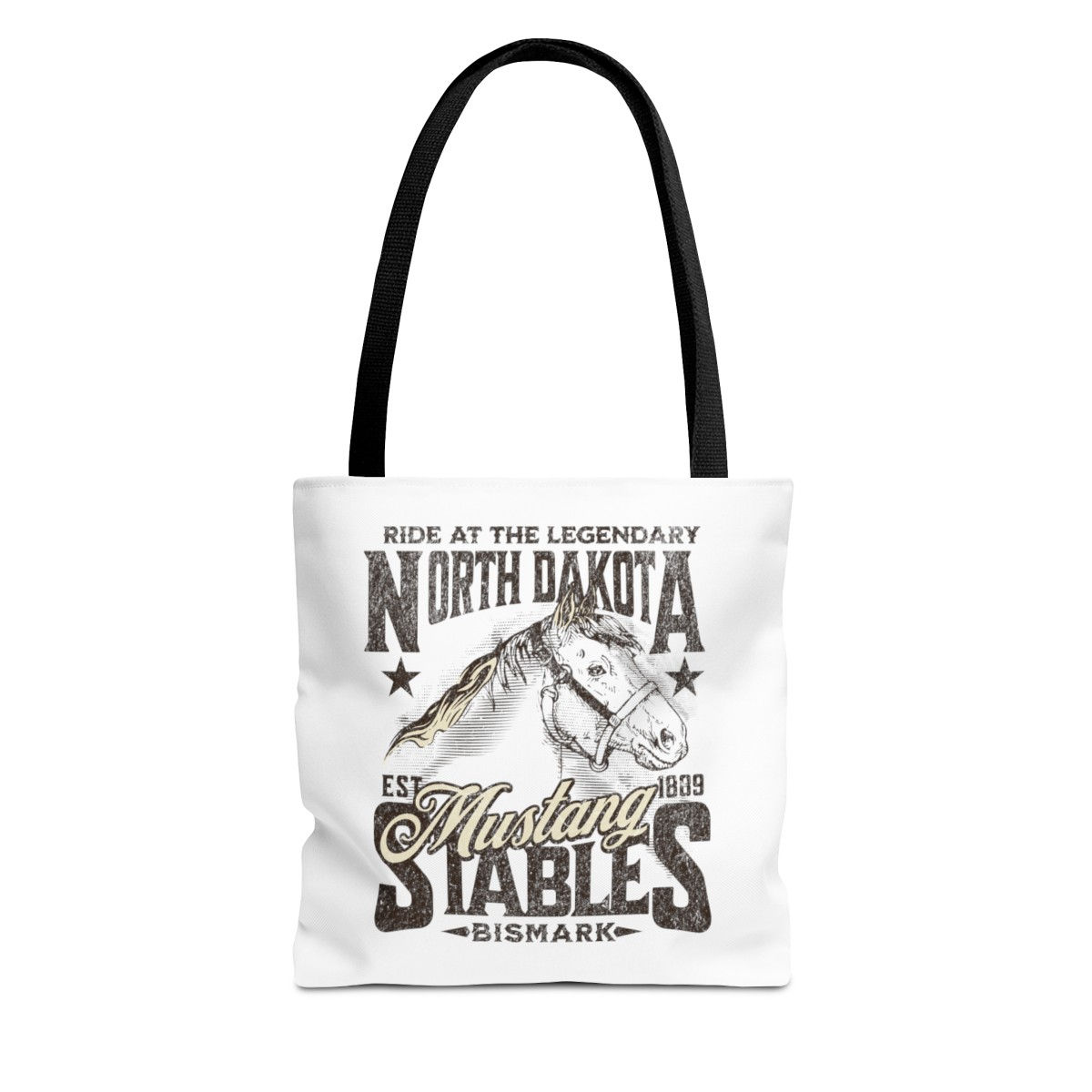 North Dakota Stables: Tote Bag (AOP)