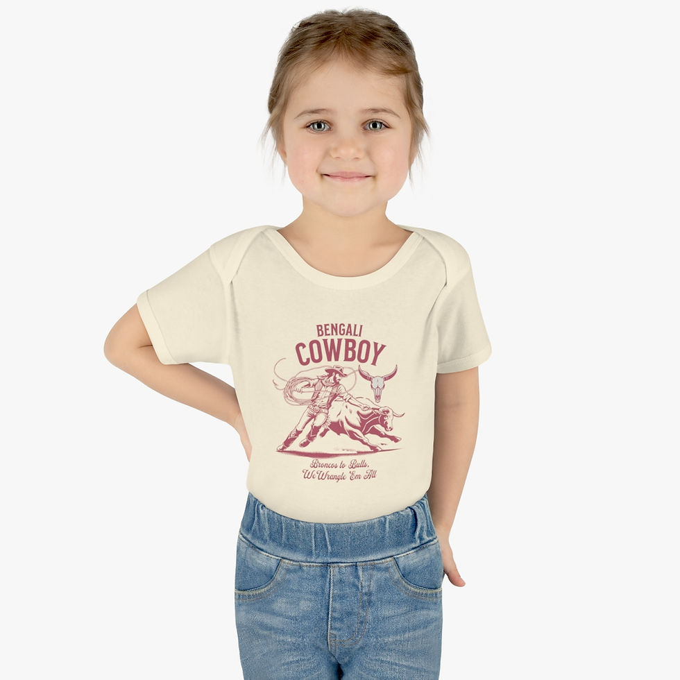 Thumbnail: Bangladesh Cowboy: Infant Baby Rib Bodysuit