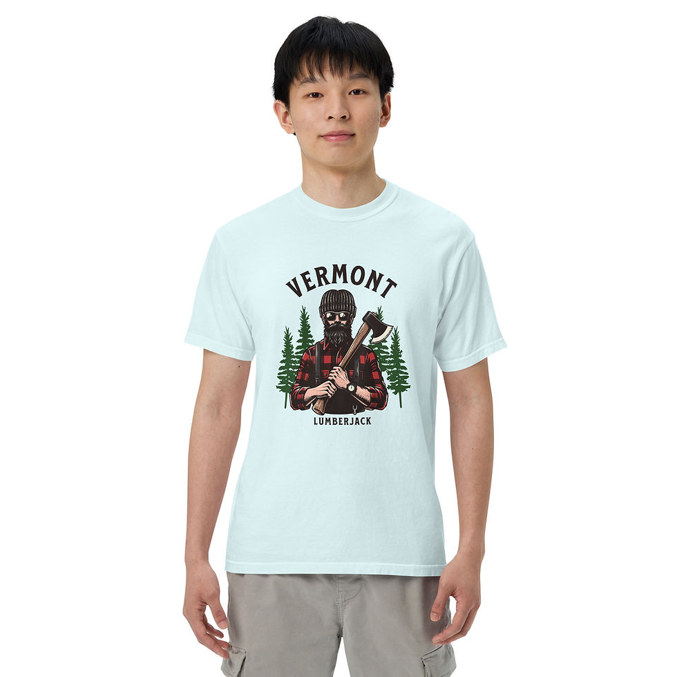 Thumbnail: Vermont Luberjack: Unisex garment-dyed heavyweight t-shirt