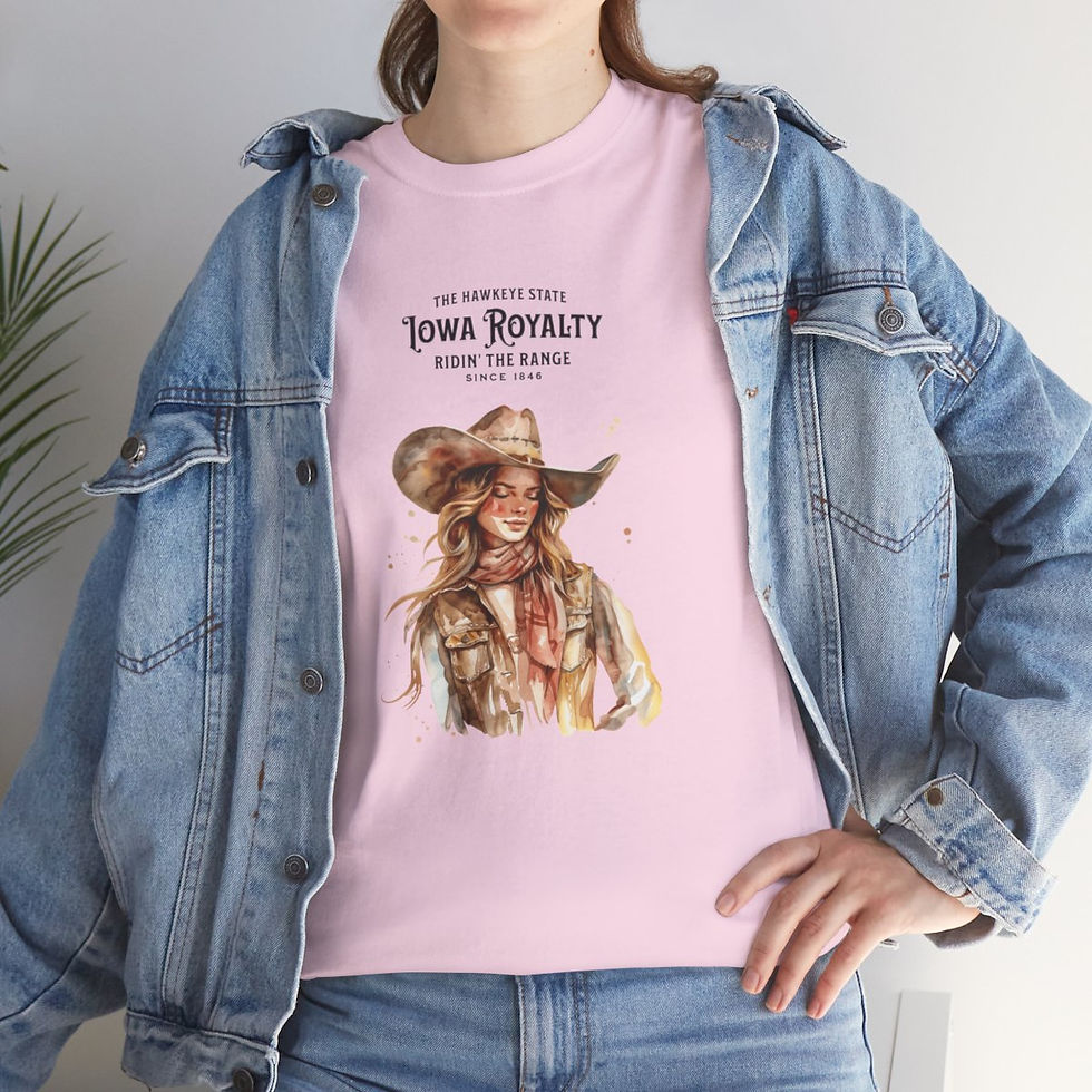 Thumbnail: Iowa Royalty: Unisex Heavy Cotton Tee