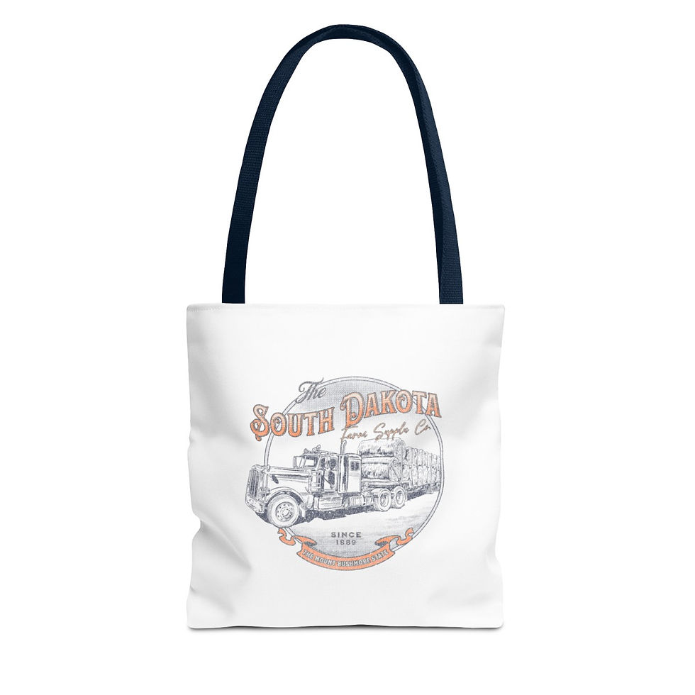 Thumbnail: South Dakota Farm Supplies: Tote Bag (AOP)