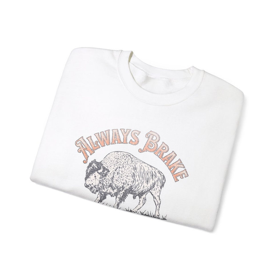 Thumbnail: Always Brake North Dakota: Unisex Heavy Blend™ Crewneck Sweatshirt