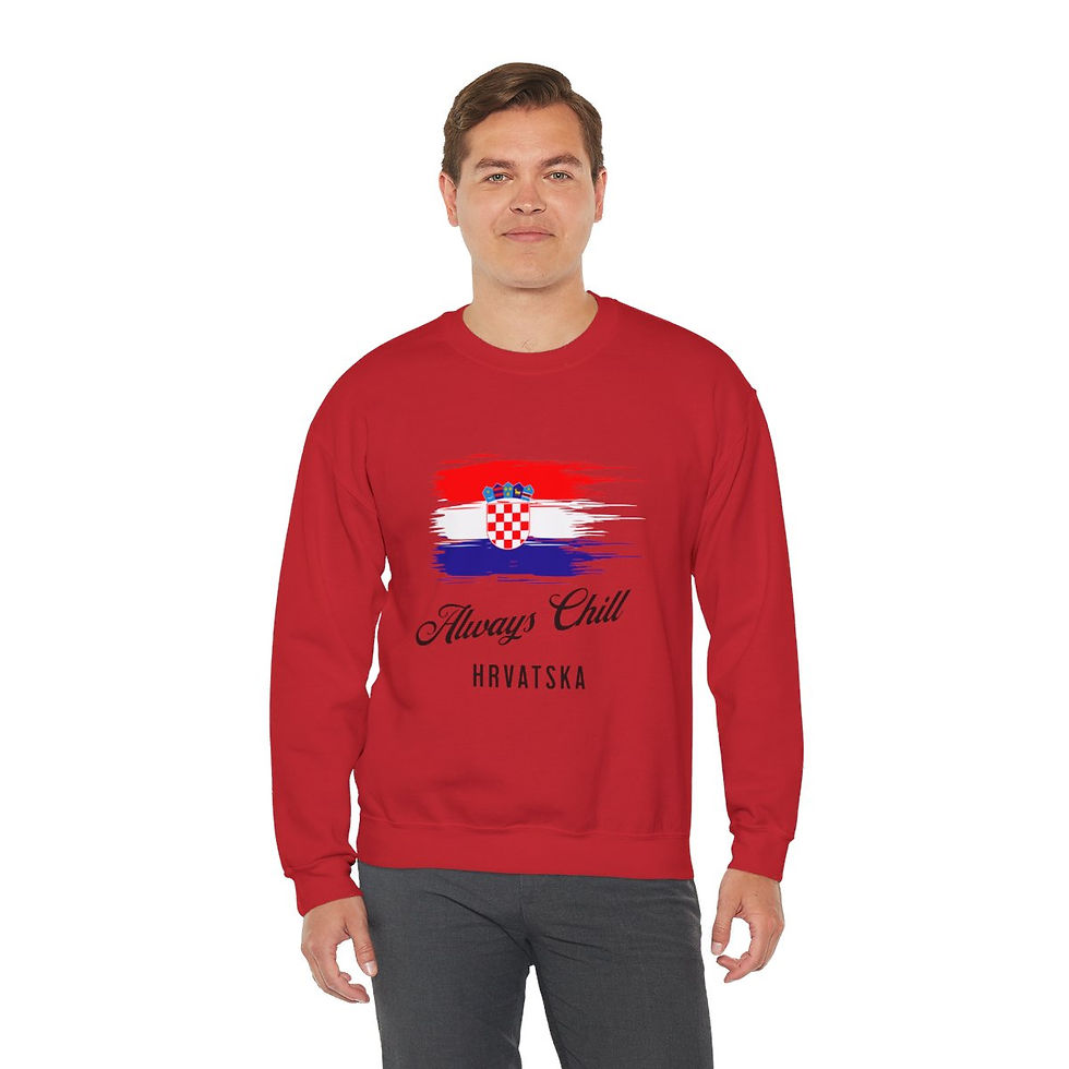 Thumbnail: Always Chill Croatia: Unisex Heavy Blend™ Crewneck Sweatshirt