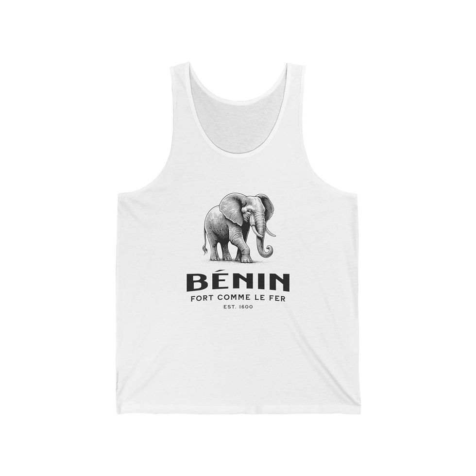 Thumbnail: Benin Elephant: Unisex Jersey Tank