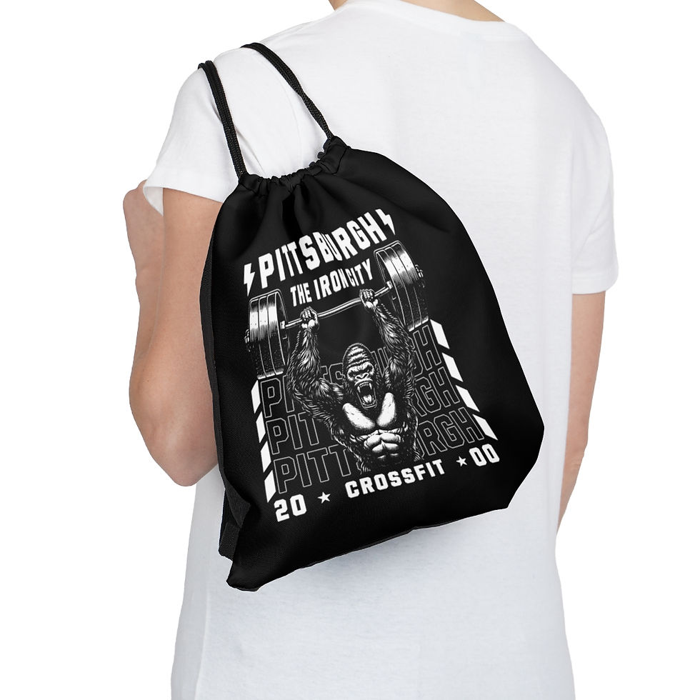 Thumbnail: Pittsburgh Pennsylvania Crossfit: Outdoor Drawstring Bag