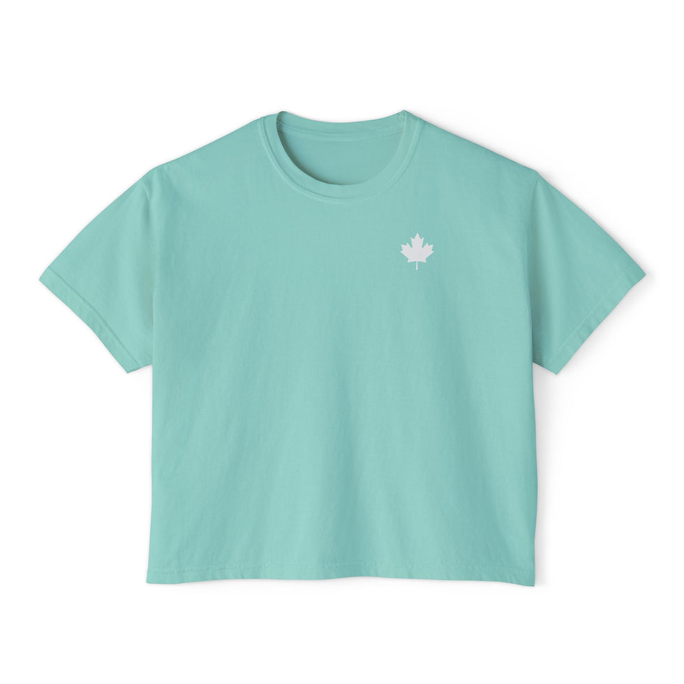Thumbnail: Ontario Vintage Graphic Boxy Tee — Women’s Casual Crop T-Shirt
