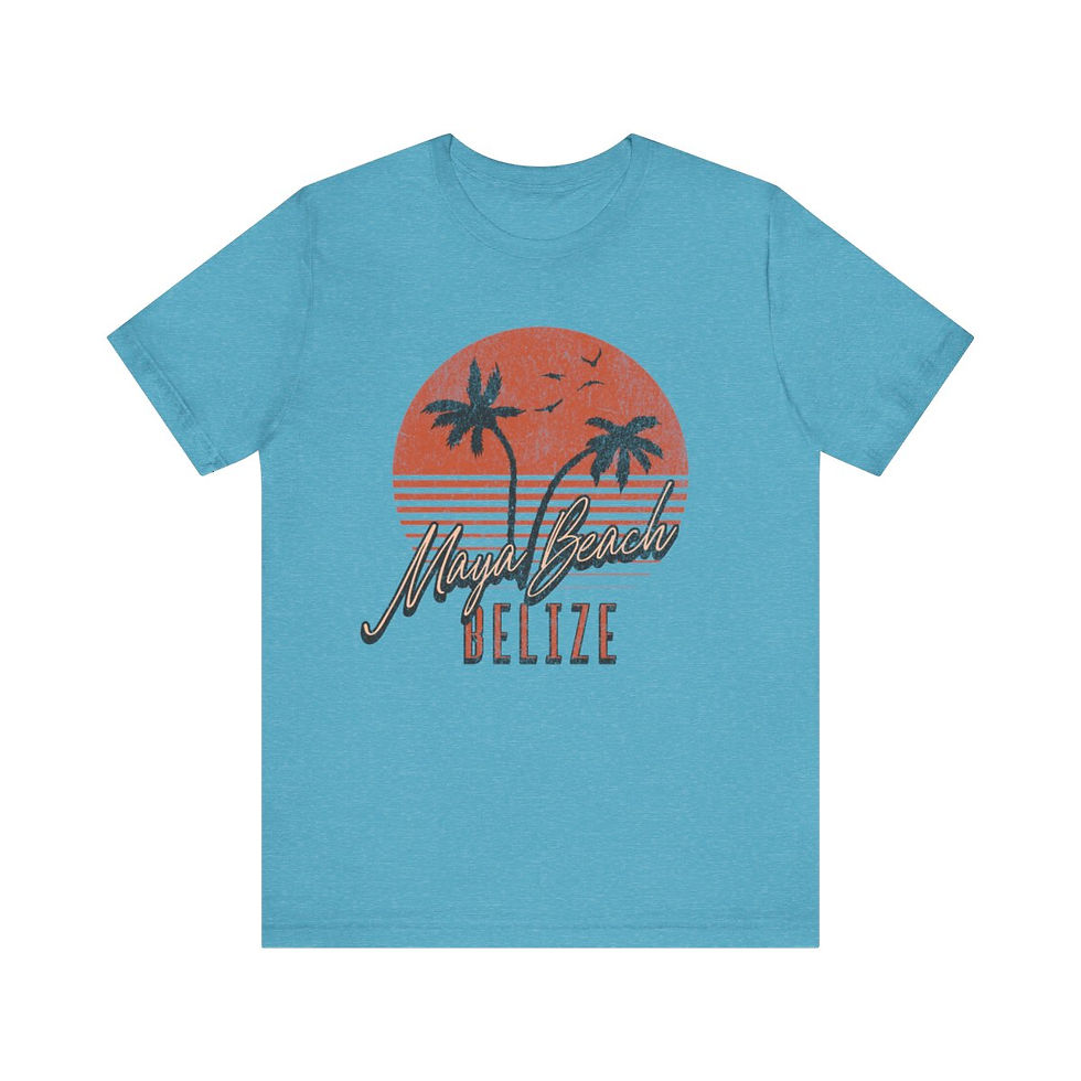 Thumbnail: Maya Beach Belize: Unisex Jersey Short Sleeve Tee