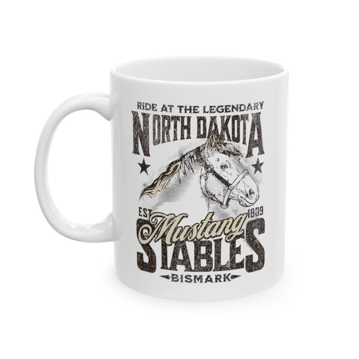 North Dakota Stables: Ceramic Mug, (11oz, 15oz)