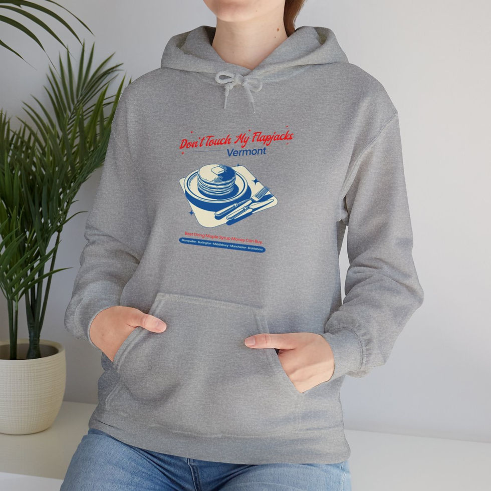 Thumbnail: Don't Touch Flapjacks Vermont: Unisex Heavy Blend™ Hooded Sweatshirt