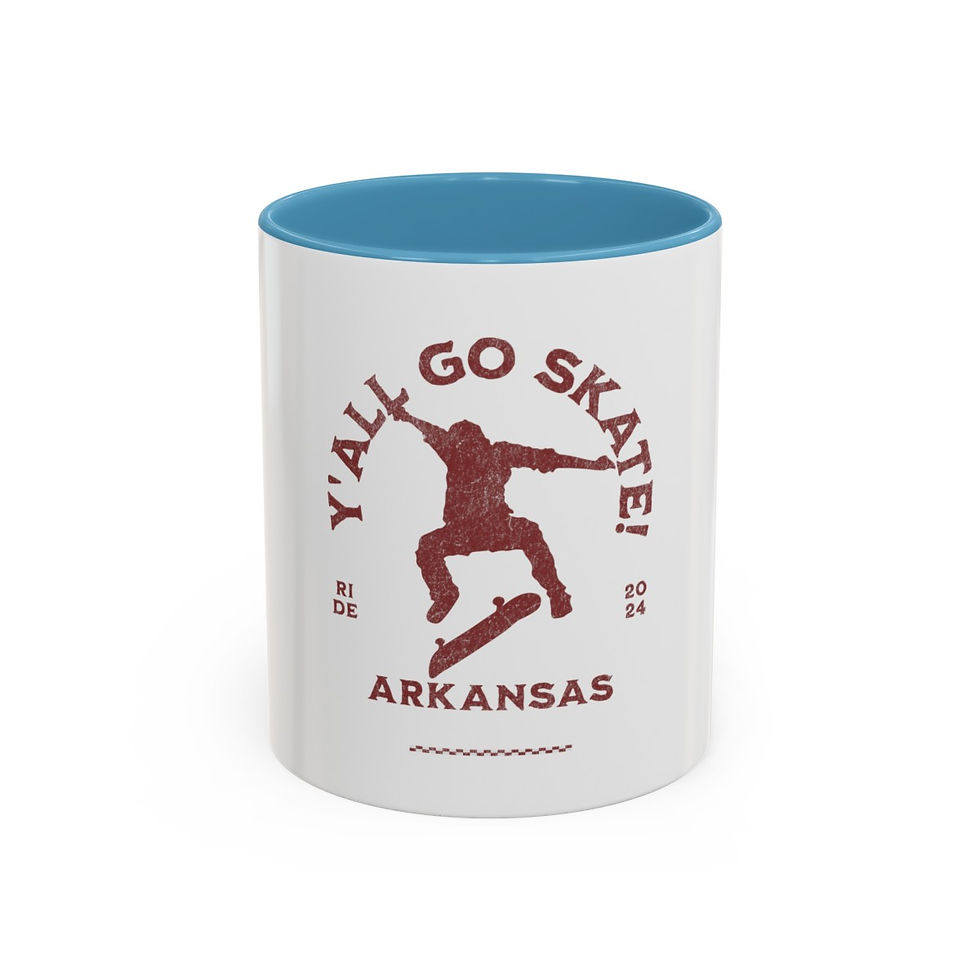 Thumbnail: Y'all Go Skate Arkansas: Accent Coffee Mug (11, 15oz)