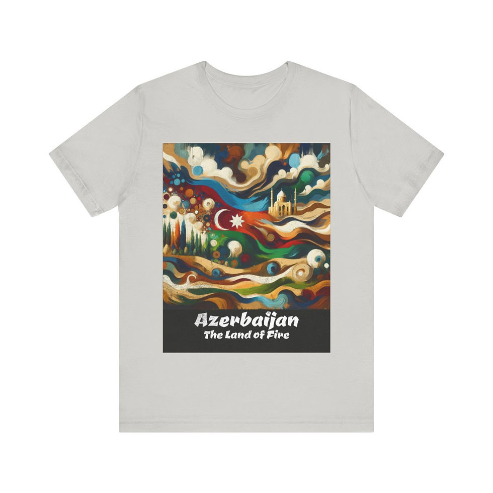 Thumbnail: Azerbaijan Land of Fire: Unisex Jersey Short Sleeve Tee