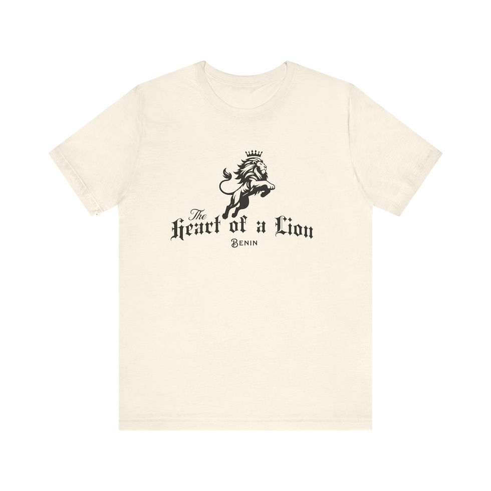 Thumbnail: Heart of a Lion Benin: Unisex Jersey Short Sleeve Tee