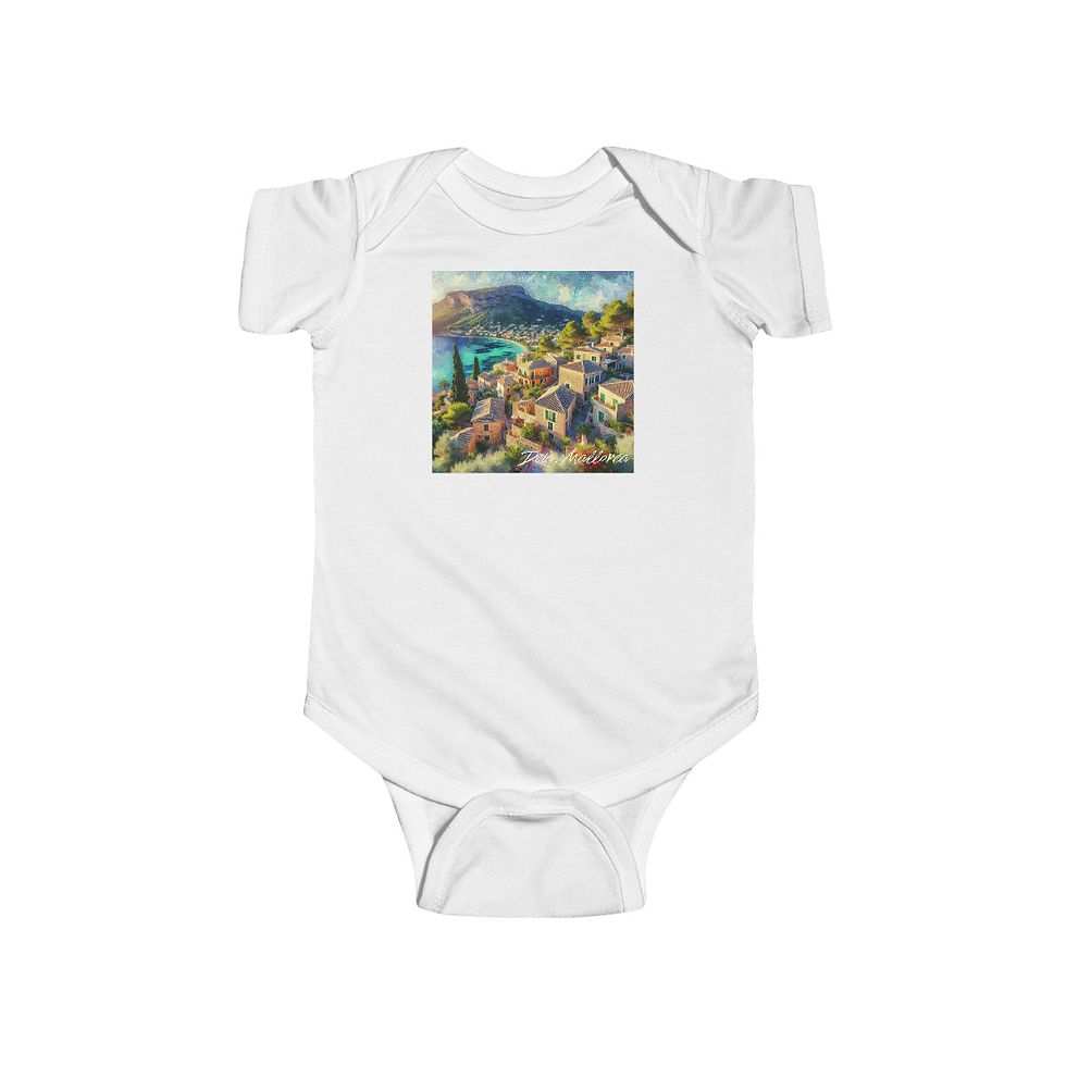 Thumbnail: Deia Mallorca Spain: Infant Fine Jersey Bodysuit