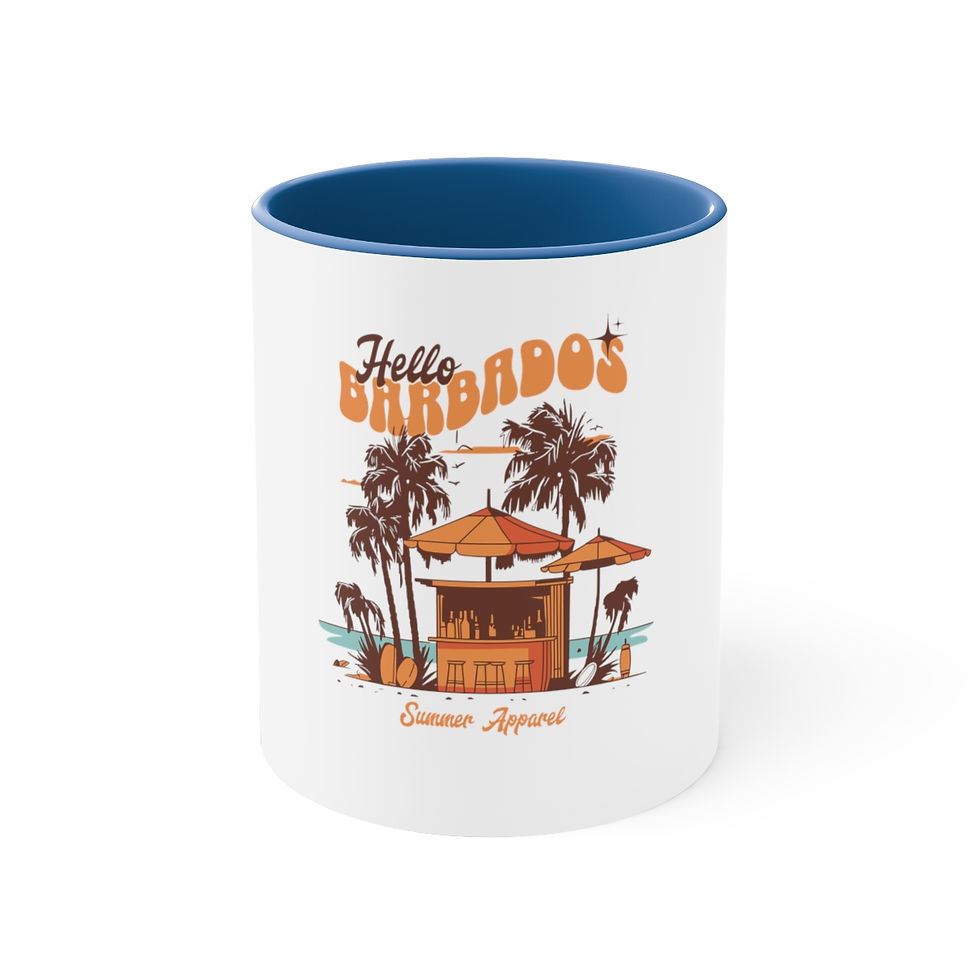 Thumbnail: Hello Barbados: Accent Coffee Mug, 11oz