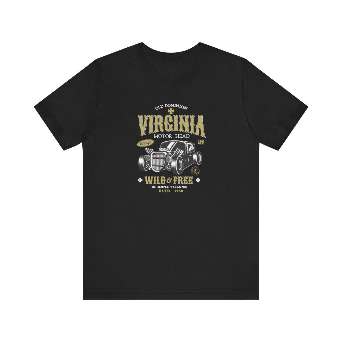 Virginia Motorhead: Unisex Jersey Short Sleeve Tee