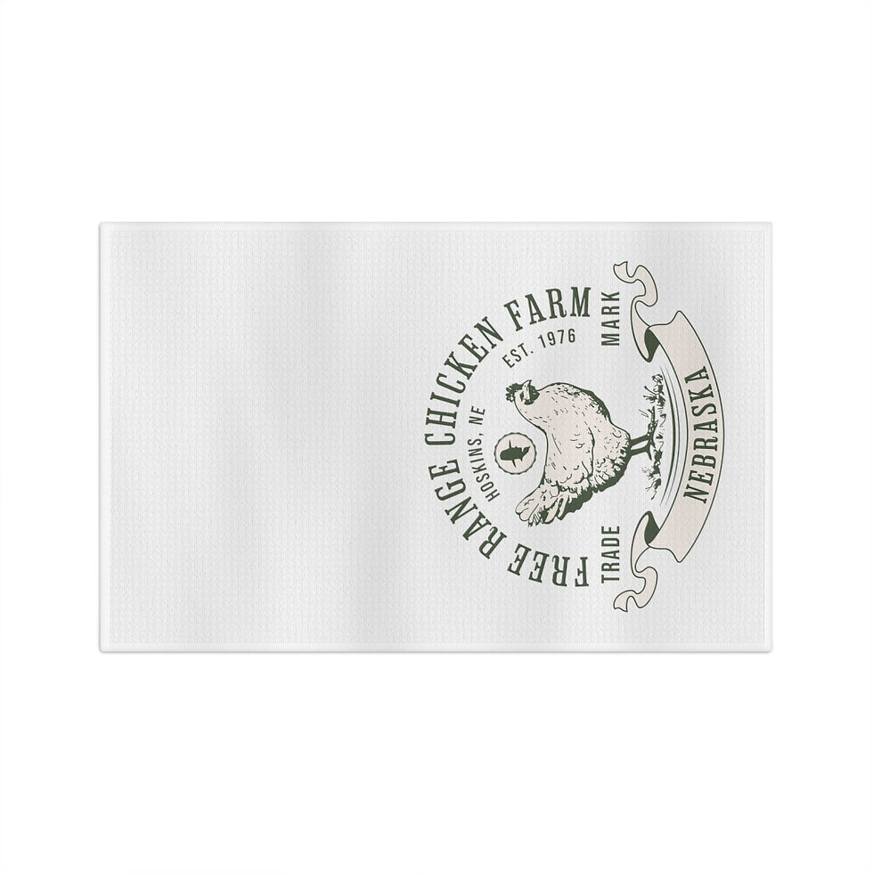 Thumbnail: Nebraska Free Range Chicken Farm: Microfiber Tea Towel