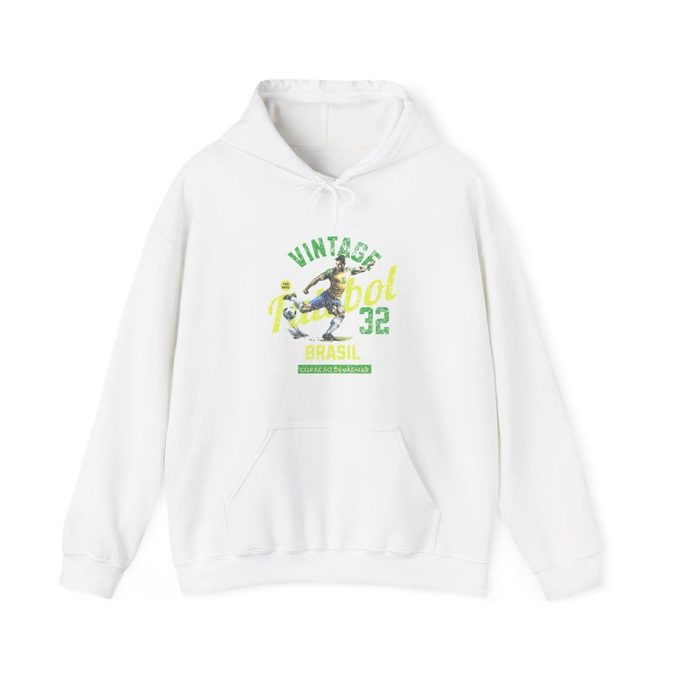 Thumbnail: Vintage Futebol Brasil: Unisex Heavy Blend™ Hooded Sweatshirt