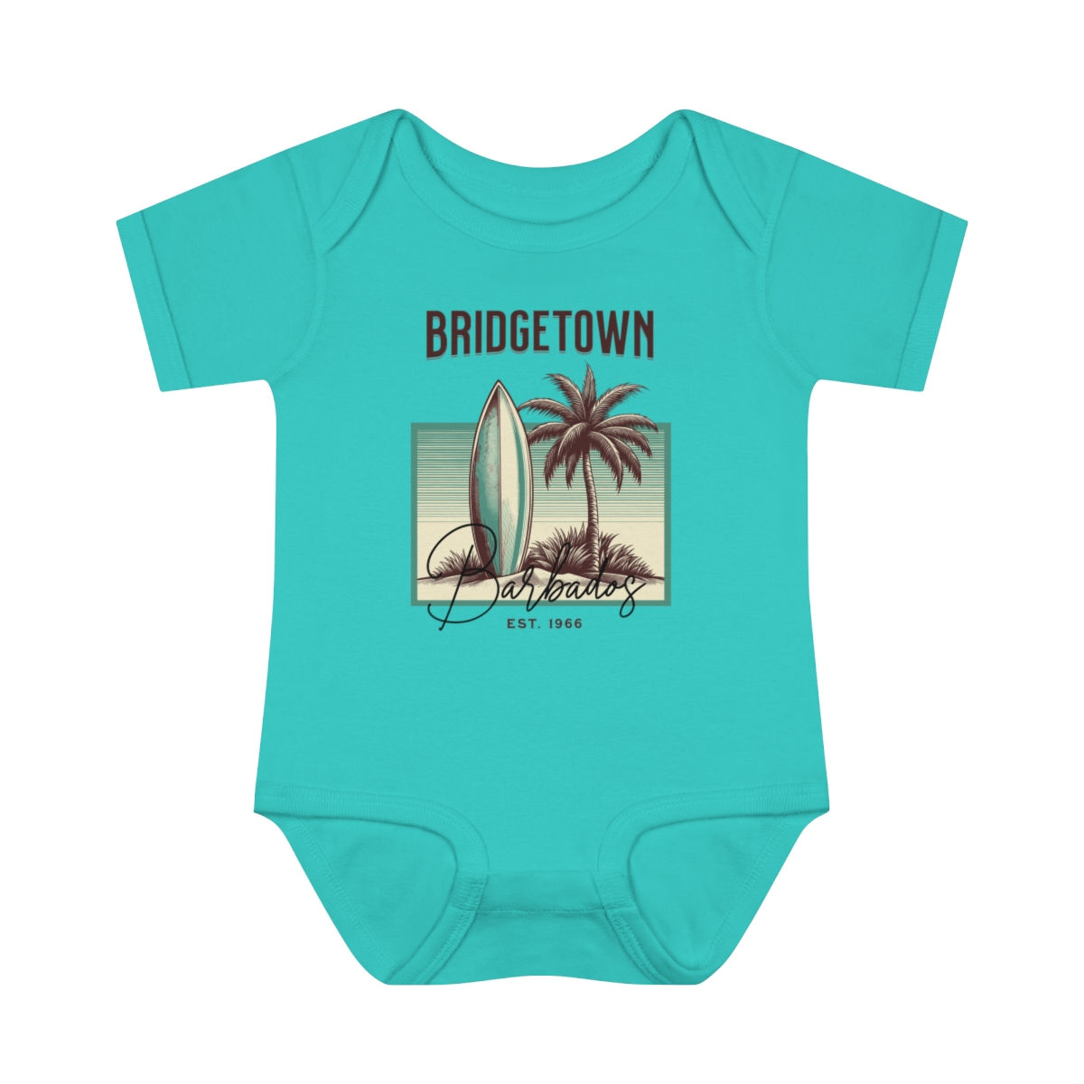 Bridgetown Barbados: Infant Baby Rib Bodysuit