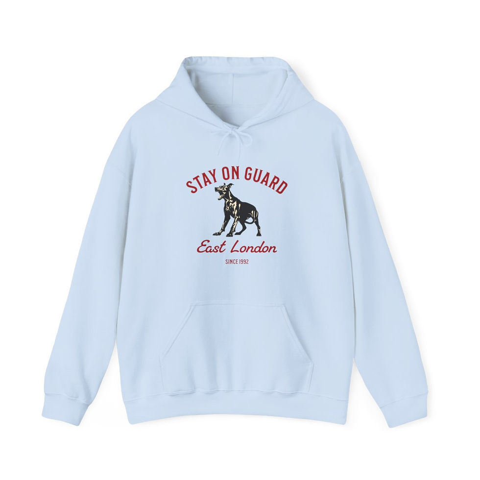 Thumbnail: Stay on Guard E London England: Unisex Heavy Blend™ Hooded Sweatshirt